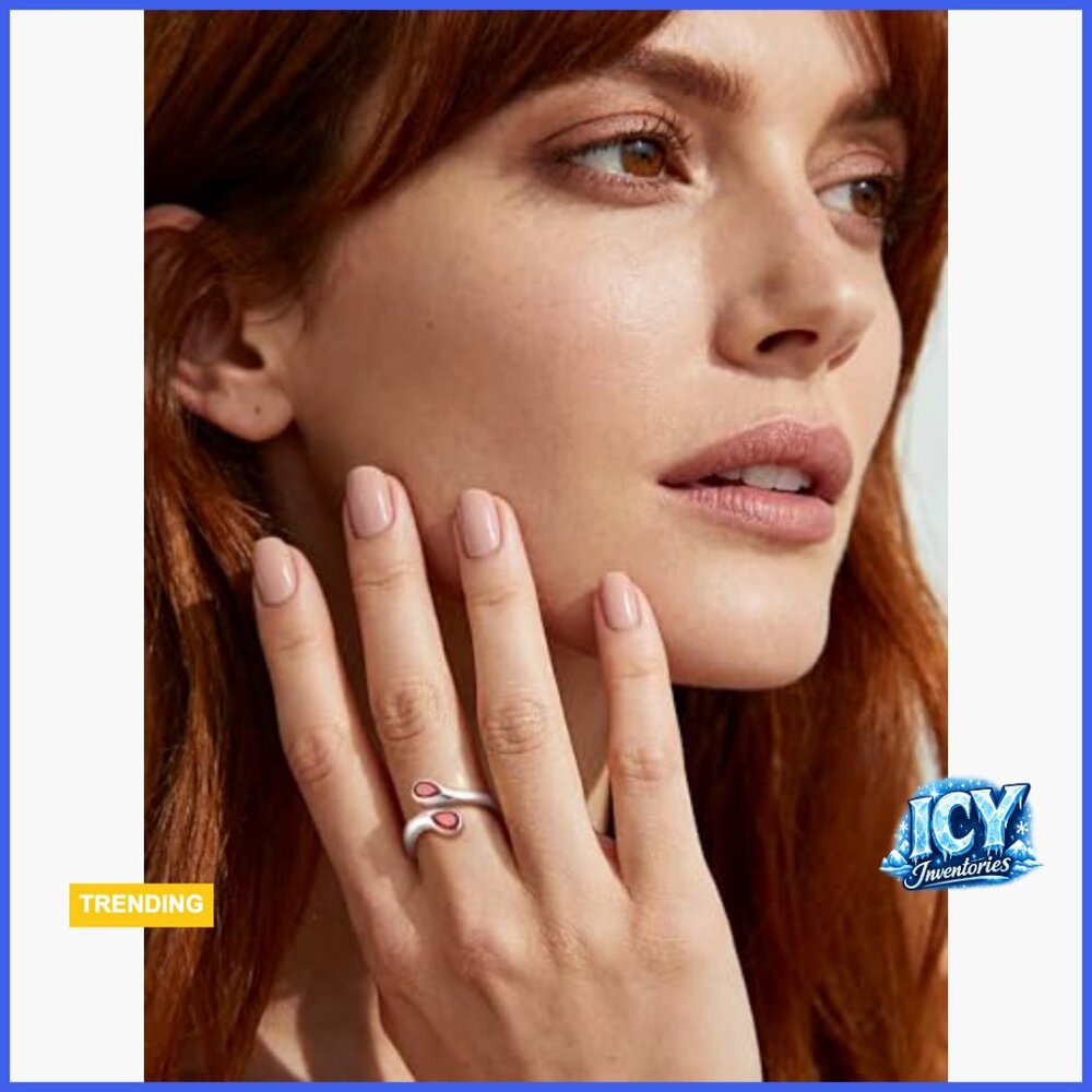 Sterling Silver Adjustable Statement Ring With Du… - image 2